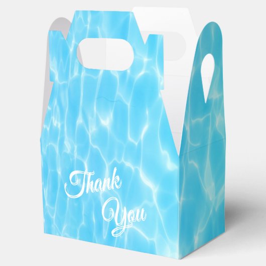 Pool Beach party van waterpartij zomerfeest Bedankdoosjes (Geopend)