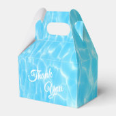 Pool Beach party van waterpartij zomerfeest Bedankdoosjes (Voorkant Zijde)