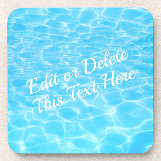 Pool Beach party van waterpartij zomerfeest Bier Onderzetter (Voorkant)