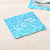 Pool Beach party van waterpartij zomerfeest Kartonnen Onderzetters (Schuin)