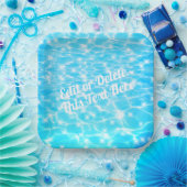 Pool Beach party van waterpartij zomerfeest Papieren Bordje (Feest)
