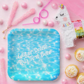 Pool Beach party van waterpartij zomerfeest Papieren Bordje (Feest)