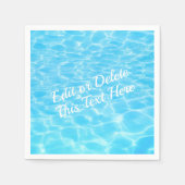 Pool Beach party van waterpartij zomerfeest Servet (Voorkant)