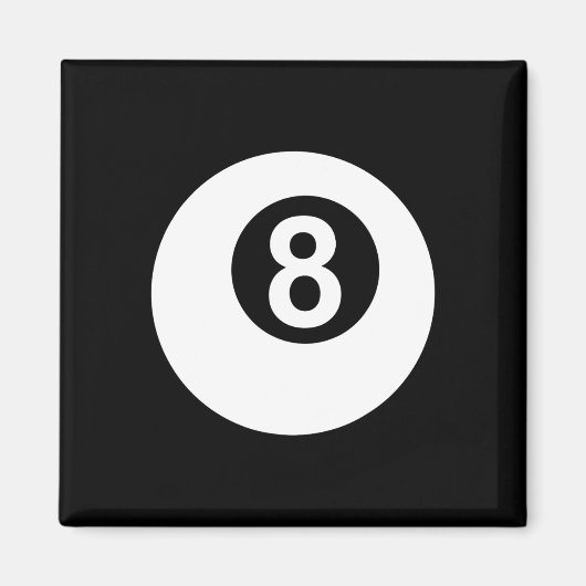 Pool biljart 8 LL Magneet (Voorkant)