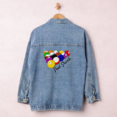 Pool Biljart Design Denim Jas Jacket (Hangar)