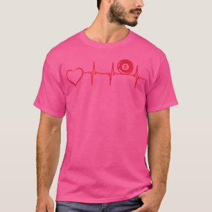 Pool biljart hartslag hart 8-ball zwembad biljart t-shirt