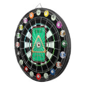 Pool/Biljart Multi-Target 20 Count Dartboard Dartbord (Voorkant Rechts)