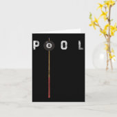Pool biljart Pool speler Funny Biljart Kaart (Gele Bloem)