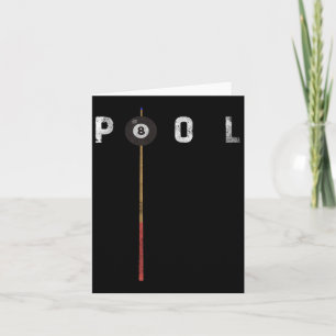 Pool  biljart Pool speler Funny Biljart Kaart