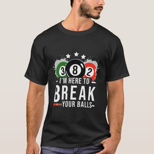 Pool Biljart Shirt - Billard Pool Break Rack (Voorkant)