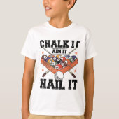 Pool Biljart Snooker Cue Speler 10 T-shirt (Voorkant)