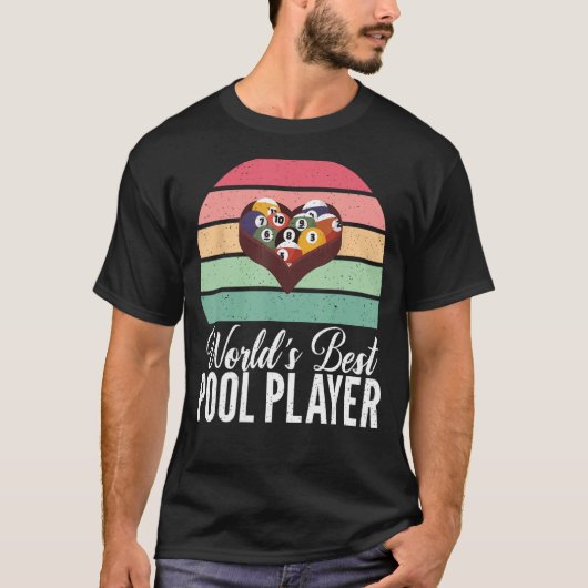 Pool Biljart Werelden Beste Pool Speler T-shirt (Voorkant)