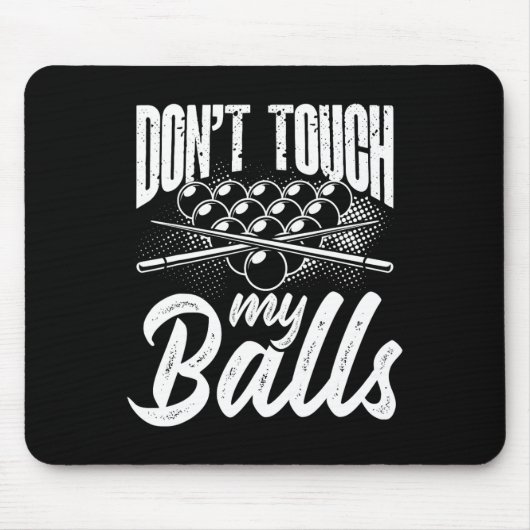 Pool biljartspeler Snooker Cue 8 LL Expert 1 Muismat (Voorkant)