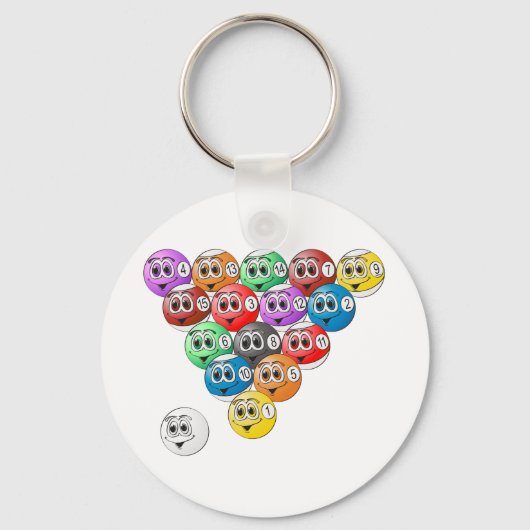 Pool Billards Sleutelhanger (Voorkant)