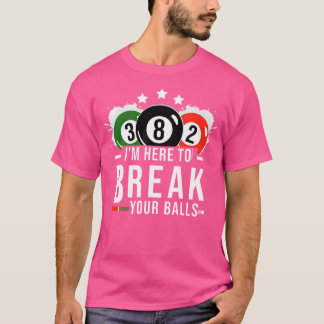 Pool Billiard Billard Pool Break Rack T-shirt