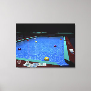 Pool Billiard Canvas Afdruk