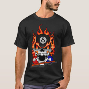Pool Billiard Gift Snooker Cue Sport Mannen Vrouwe T-shirt