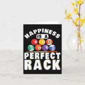 Pool Billiard Happiness is een perfecte rek biljar Kaart (Gele Bloem)