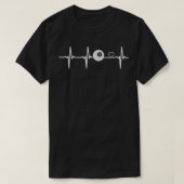 Pool Billiard Heart Beat T T-shirt (Design voorkant)