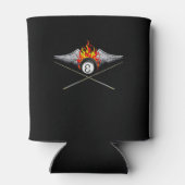 Pool Billiard Player Blikjeskoeler (Achterkant)