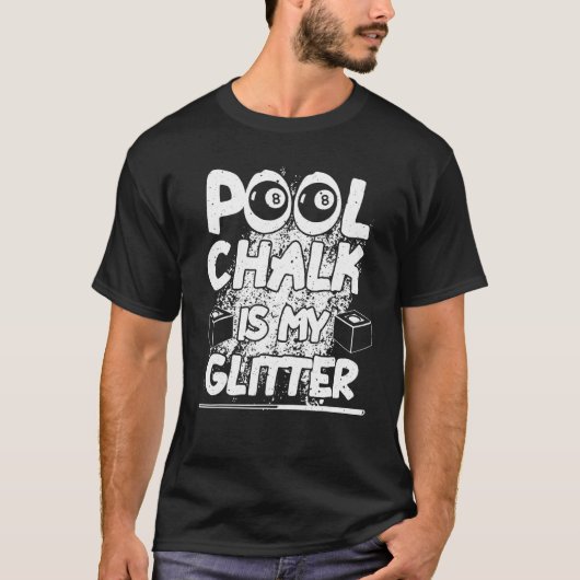 Pool Billiard Pool Sporttafel Spelspeler Mannen Wo T-shirt (Voorkant)