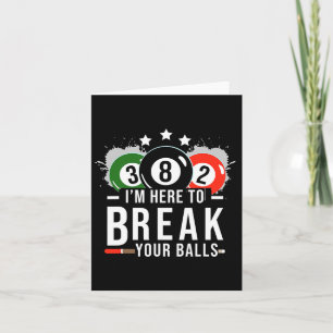 Pool Billiard Shirt - Billard Pool Break Kaart