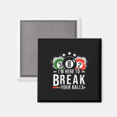 Pool Billiard Shirt - Billard Pool Break Magneet (Voorkant / Achterkant)