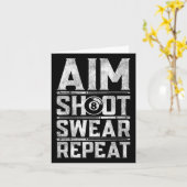 Pool Billiard Snooker Player Motivation Quote Kaart (Gele Bloem)