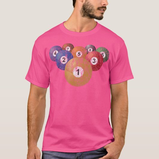 Pool Billiard T-shirt (Voorkant)