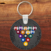 Pool: Billiardballen: Billiards: Sleutelhanger (Voorkant)