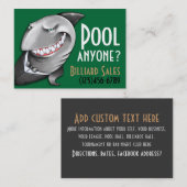 Pool.Billiards.Cards.Poker.Bar.Night club.Tables Visitekaartje (Voorkant / Achterkant)