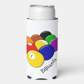 Pool Billiards Design Seltzer Koelbox Seltzer Blikjeskoeler (Seltzer Voorkant)