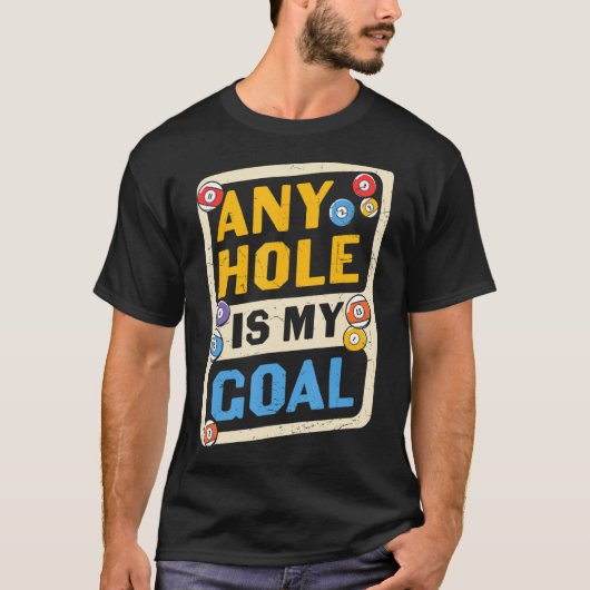 Pool Billiards elke slang is mijn doel T-shirt (Voorkant)