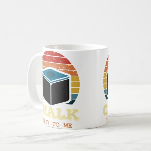 Pool Billiards Funny Chalk Dirty To Me Billiard Ch Koffiemok (Voorkant links)