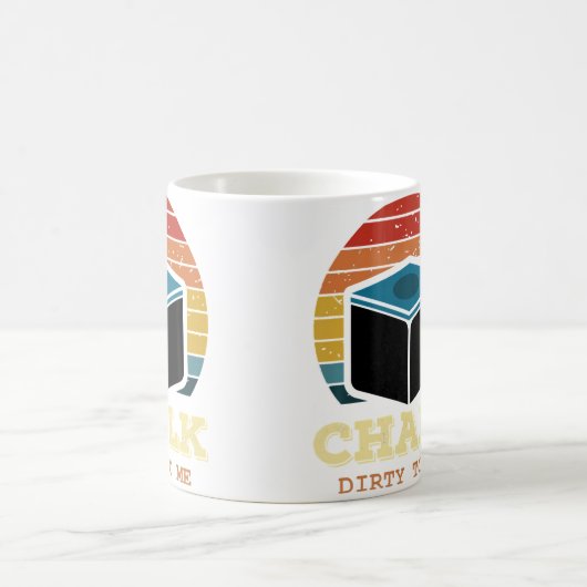 Pool Billiards Funny Chalk Dirty To Me Billiard Ch Koffiemok (Center)