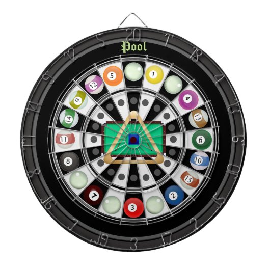 Pool/Billiards Multi-Target 2.0-dartboard Dartbord (Voorkant)