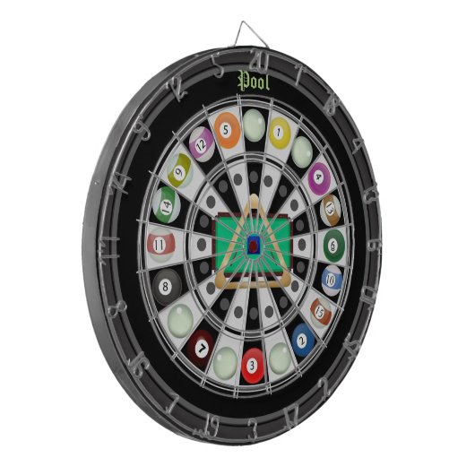 Pool/Billiards Multi-Target 2.0-dartboard Dartbord (Voorkant Links)