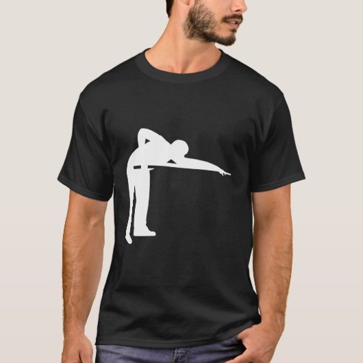 Pool Billiards Player T-shirt (Voorkant)