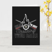 Pool Billiards Snooker 8 Ball Billiard Funny Gift Kaart (Gele Bloem)