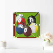 Pool / Billiardslot Vierkante Klok (Huis)