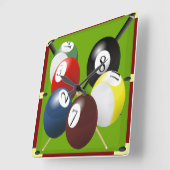 Pool / Billiardslot Vierkante Klok (Hoek)