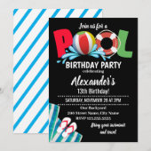 Pool Birthday Party (Voorkant / Achterkant)