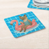 Pool Birthday Party for Cat Lovers  Kartonnen Onderzetters (Schuin)