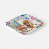 Pool Birthday Party for Cat Lovers  Papieren Bordje (Gebogen)