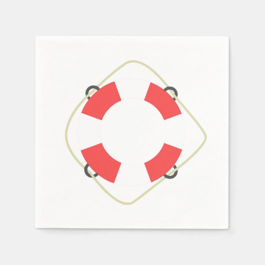 Pool Birthday Party Paper Napkins Servet (Voorkant)