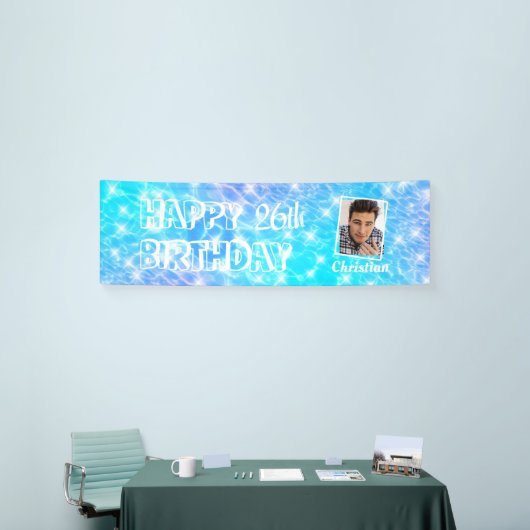 Pool Birthday Party Water Party Beach Party Foto Spandoek (Beurs)