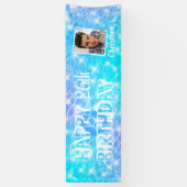 Pool Birthday Party Water Party Beach Party Foto Spandoek (Verticaal)