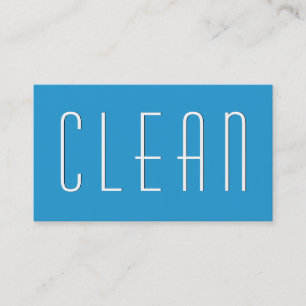 Pool Blue HOUSE CLEANING Simple Style V38A Visitekaartje