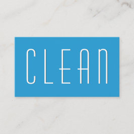 Pool Blue HOUSE CLEANING Simple Style V38A Visitekaartje