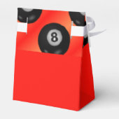 Pool bolletje rood patroon bedankdoosjes (Achterkant)